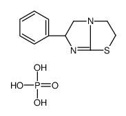 ()-2,3,5,6-tetrahydro-6-phenylimidazo[2,1-b]thiazoletriylium phosphate结构式
