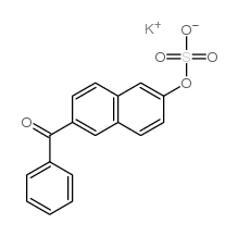 6-苯甲酰-2-萘基硫酸盐 钾盐结构式
