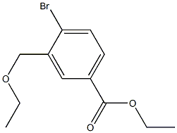 4-bromo-3-ethoxymethyl-benzoic acid ethyl ester structure