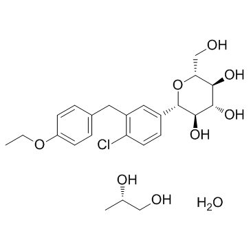 达格列净一水丙二醇结构式