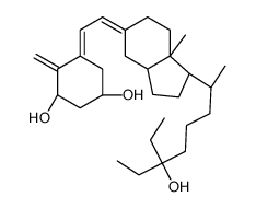 (1R,3S,5E)-5-[(2E)-2-[(1R,3aS,7aS)-1-[(2R)-6-ethyl-6-hydroxyoctan-2-yl]-7a-methyl-2,3,3a,4,6,7-hexahydro-1H-inden-5-ylidene]ethylidene]-4-methylidenecyclohexane-1,3-diol Structure