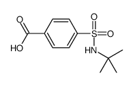 4-[(叔丁胺基)磺酰基]苯甲酸结构式
