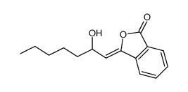3-(2-hydroxyheptylidene)-3H-isobenzofuran-1-one结构式