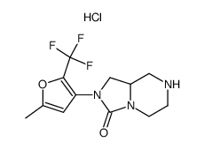 2-[5-Methyl-2-(trifluoromethyl)-3-furyl]hexahydroimidazo[1,5-a]pyrazin-3(2H)-one hydrochloride Structure