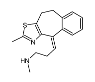 (3E)-N-methyl-3-(2-methyl-4,5-dihydrobenzo[1,2]cyclohepta[3,4-c][1,3]thiazol-10-ylidene)propan-1-amine结构式