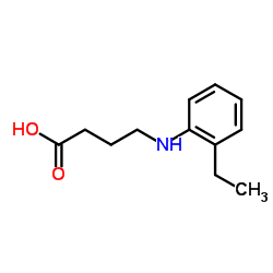 4-[(2-Ethylphenyl)amino]butanoic acid Structure