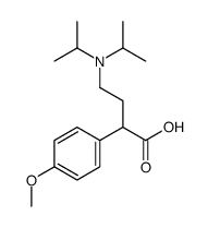 4-(Diisopropylamino)-2-(4-methoxyphenyl)butanoic acid Structure