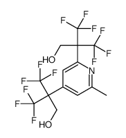 3,3,3-trifluoro-2-[2-[1,1,1,3,3,3-hexafluoro-2-(hydroxymethyl)propan-2-yl]-6-methylpyridin-4-yl]-2-(trifluoromethyl)propan-1-ol结构式