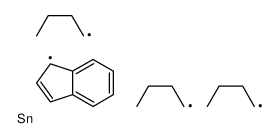 tributyl(1H-inden-1-yl)stannane结构式
