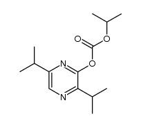2-isopropoxycarbonyloxy-3,6-diisopropylpyrazine Structure