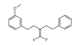 1,1-difluoro-4-(3-methoxyphenyl)-2-(2-phenylethyl)but-1-ene Structure