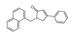 5-(naphthalen-1-ylmethyl)-3-phenylcyclopent-2-en-1-one Structure