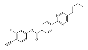 (4-cyano-3-fluorophenyl) 4-(5-butylpyrimidin-2-yl)benzoate Structure
