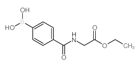 (4-((2-Ethoxy-2-oxoethyl)carbamoyl)phenyl)boronic acid Structure
