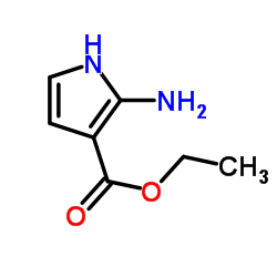 2-氨基-1H-吡咯-3-甲酸乙酯结构式