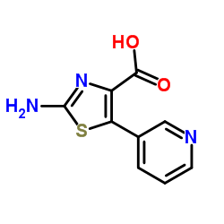 2-amino-5-(3-pyridyl)thiazole-4-carboxylic acid结构式
