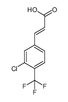 3-Chloro-4-(trifluoromethyl)cinnamic acid结构式