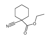 cyclohexanecarboxylic acid, 1-cyano-, ethyl ester structure