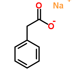 Sodium phenylacetate structure