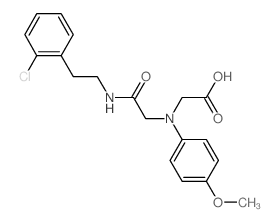 [(2-{[2-(2-Chlorophenyl)ethyl]amino}-2-oxoethyl)-(4-methoxyphenyl)amino]acetic acid Structure