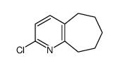 2-Chloro-6,7,8,9-tetrahydro-5H-cyclohepta[b]pyridine结构式