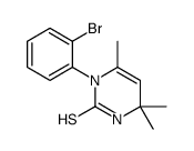 3-(2-bromophenyl)-4,6,6-trimethyl-1H-pyrimidine-2-thione结构式