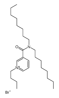 1-butyl-N,N-dioctylpyridin-1-ium-3-carboxamide,bromide Structure