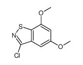 3-CHLORO-5,7-DIMETHOXY-1,2-BENZISOTHIAZOLE结构式