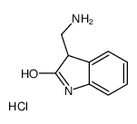 3-(氨基甲基)-1,3-二氢-2H-吲哚-2-酮盐酸盐结构式