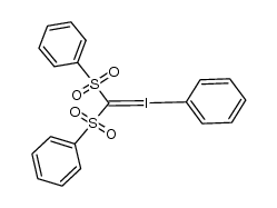 phenyliodonium bis(phenylsulfonyl)-methylide Structure