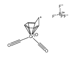 环庚三烯鎓三羰基铬四氟硼酸盐结构式