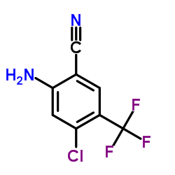2-Amino-4-chloro-5-(trifluoromethyl)benzonitrile Structure