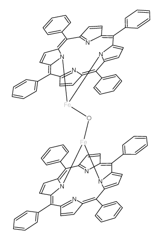 IRON (III) MESO-TETRAPHENYLPORPHINE-MU-OXO DIMER structure