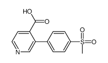3-(4-methylsulfonylphenyl)pyridine-4-carboxylic acid Structure