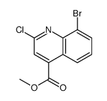 methyl 8-bromo-2-chloroquinoline-4-carboxylate结构式