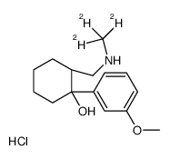 rac N-Desmethyl Tramadol-d3 Hydrochloride结构式