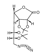 7-azido-7-deoxy-2,3:5,6-di-O-isopropylidene-D-glycero-D-gulo-heptono-1,4-lactone Structure
