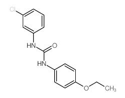 Urea,N-(3-chlorophenyl)-N'-(4-ethoxyphenyl)-结构式