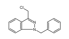 1-苄基-3-(氯甲基)-1H-吲唑结构式