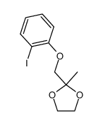 2-(2-iodophenoxymethyl)-2-methyl-1,3-dioxolane Structure