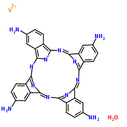 (四氨基酞菁)氧钒(IV)结构式