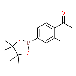 4-Acetyl-3-fluorophenylboronic acid pinacol ester Structure