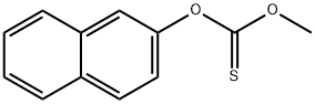 Thiocarbonic acid methyl 2-naphtyl ester structure