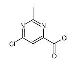 6-氯-2-甲基-4-嘧啶羰酰氯结构式