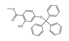 methyl 2-hydroxy-4-(trityloxy)benzoate Structure