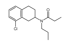 8-chloro-2-(N-n-propyl-N-propionyl-amino)-1,2,3,4-tetrahydronaphthalene Structure