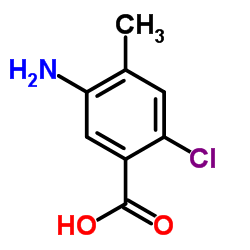 5-Amino-2-chloro-4-methylbenzoic acid Structure