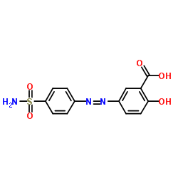 Benzoic acid,5-[2-[4-(aminosulfonyl)phenyl]diazenyl]-2-hydroxy- Structure