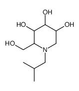 2-(hydroxymethyl)-1-(2-methylpropyl)piperidine-3,4,5-triol结构式