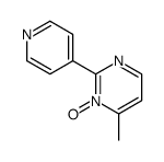 6-methyl-1-oxido-2-pyridin-4-ylpyrimidin-1-ium Structure